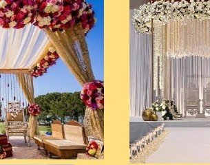 White Garland Mandap - Ahmedabad Event Management